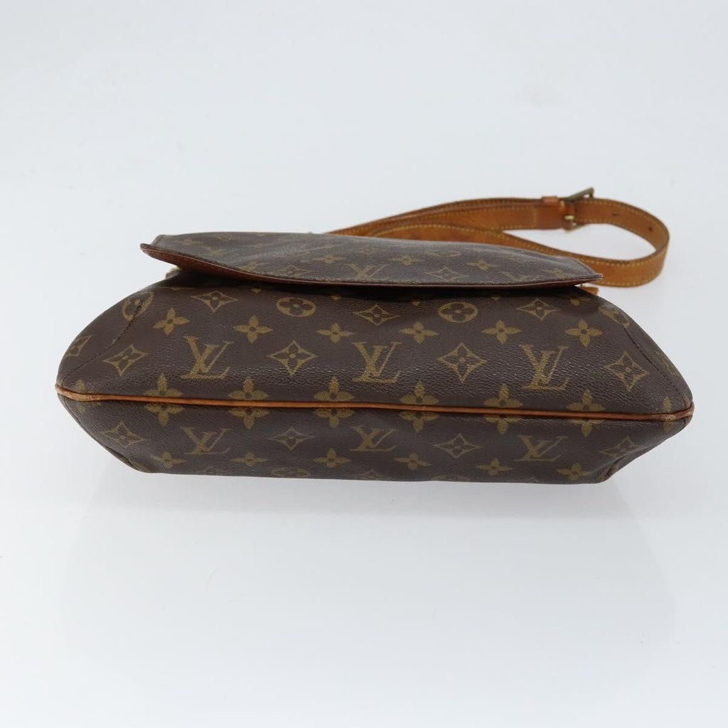 Louis Vuitton Musette Handbag Monogram Canvas Brown Canvas Shoulder Bag