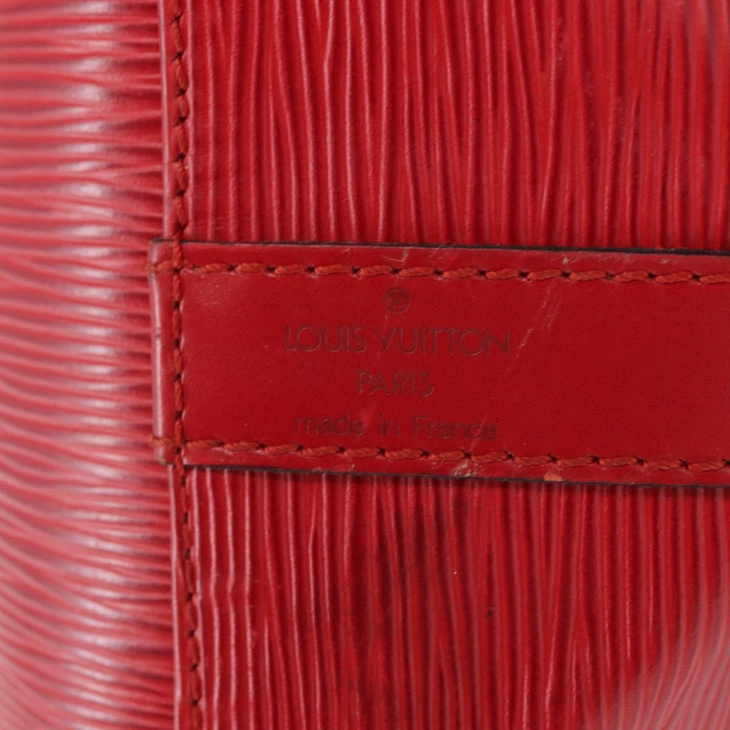 Louis Vuitton Petit Noe Handbag Epi Leather Red Leather Shoulder Bag
