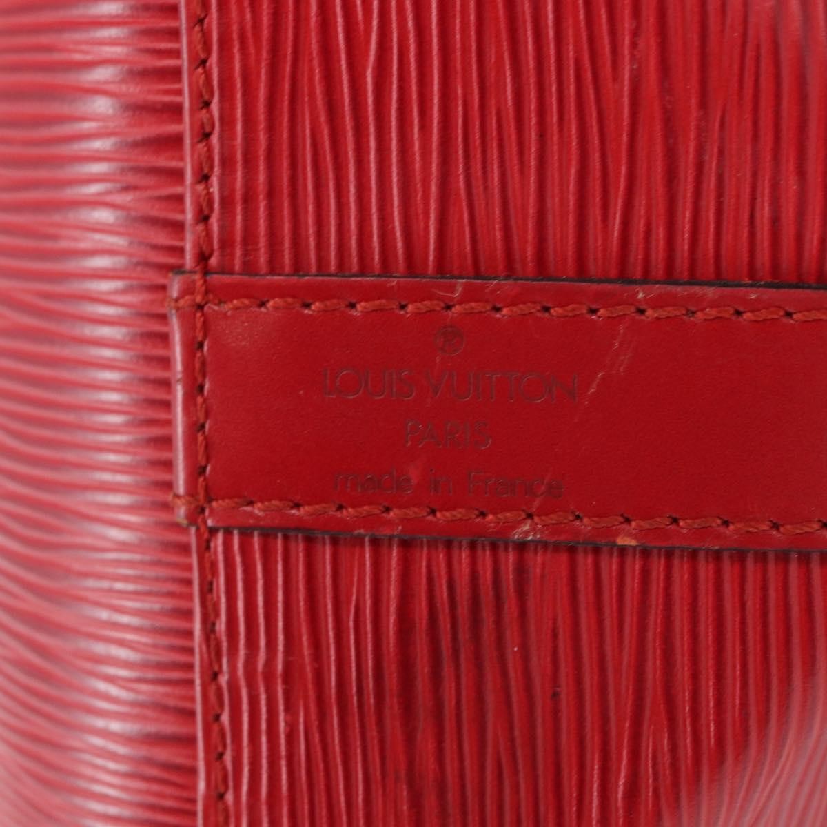 Louis Vuitton Petit Noe Handbag Epi Leather Red Leather Shoulder Bag