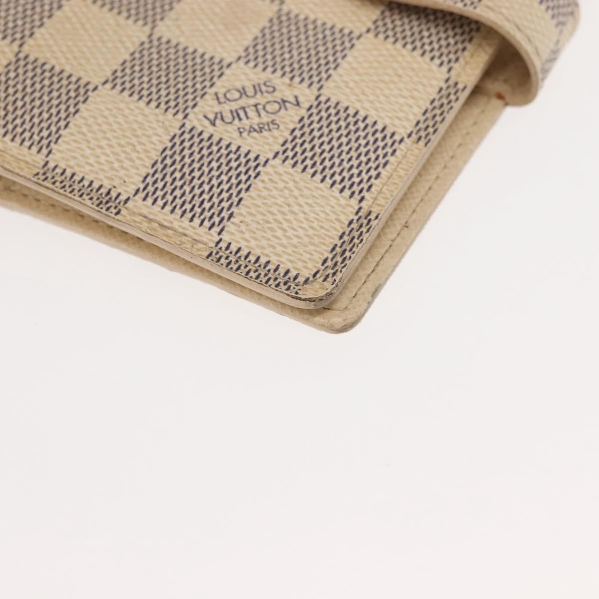 Louis Vuitton Agenda Cover Damier Azur Beige Canvas Toiletry Case Accessory