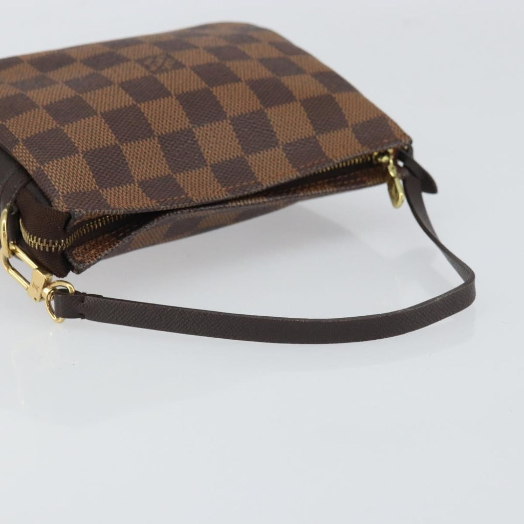 Louis Vuitton Trousse Make Up Bag Damier Canvas Brown Canvas Clutche & Pouche Bag