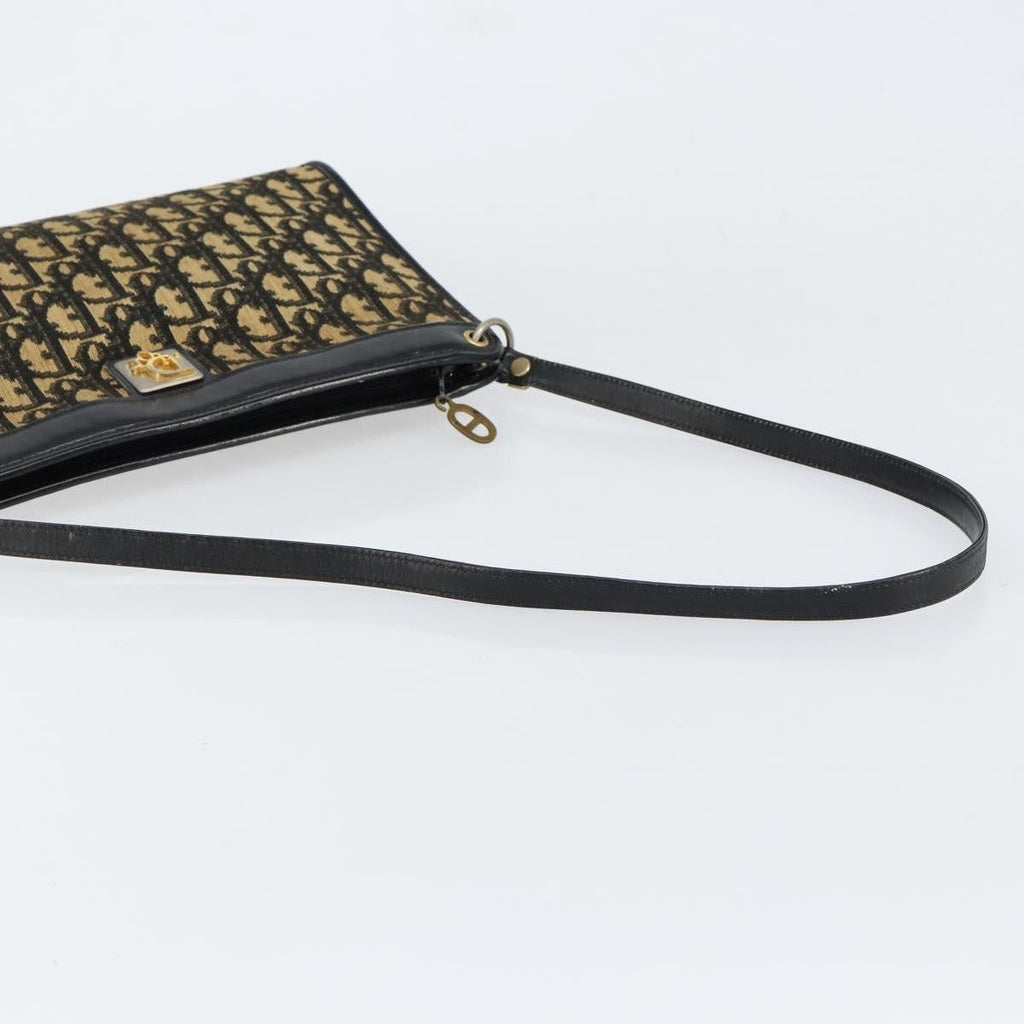 Christian Dior Vintage Trotter Shoulder Bag Canvas Navy Canvas Shoulder Bag Bag (Pre-Owned)