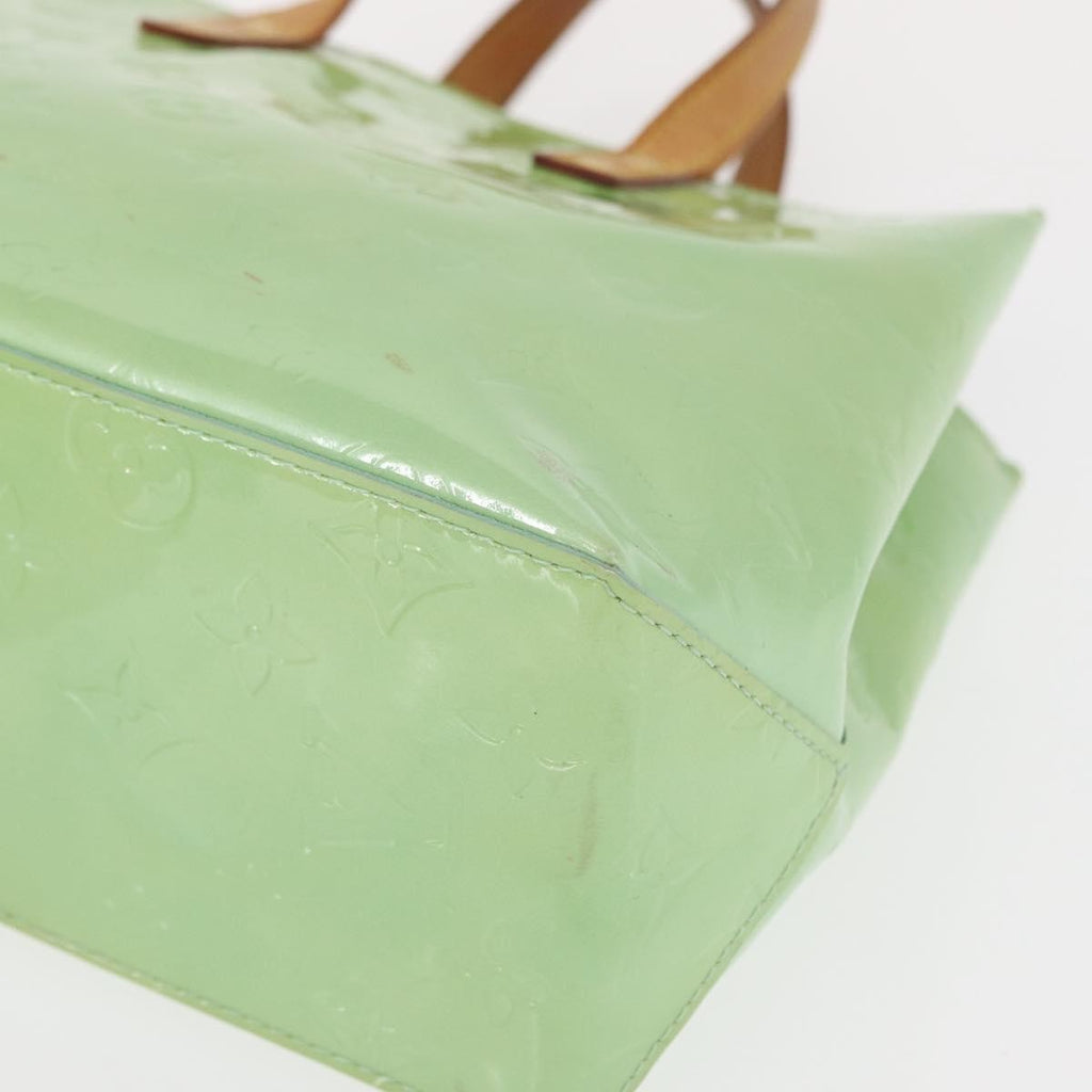 Louis Vuitton Reade Handbag Monogram Vernis Green Patent_Leather Tote Bag