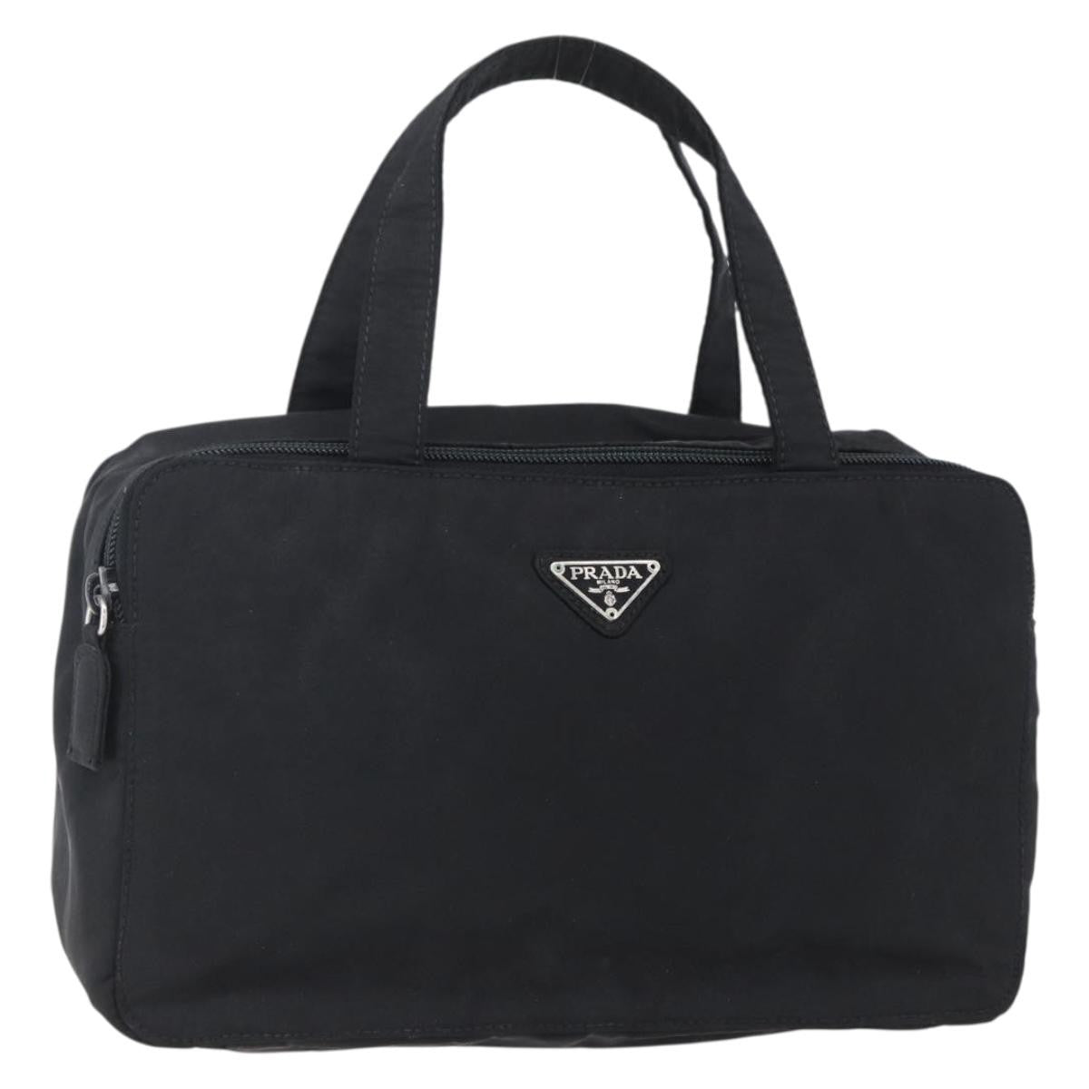 Prada Vintage Handbag Tessuto Black Nylon Handbag