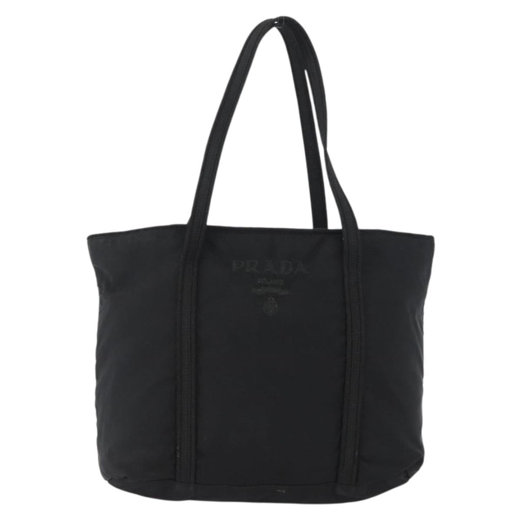 Prada Vintage Zip Tote Tessuto Black Nylon Tote Bag Bag