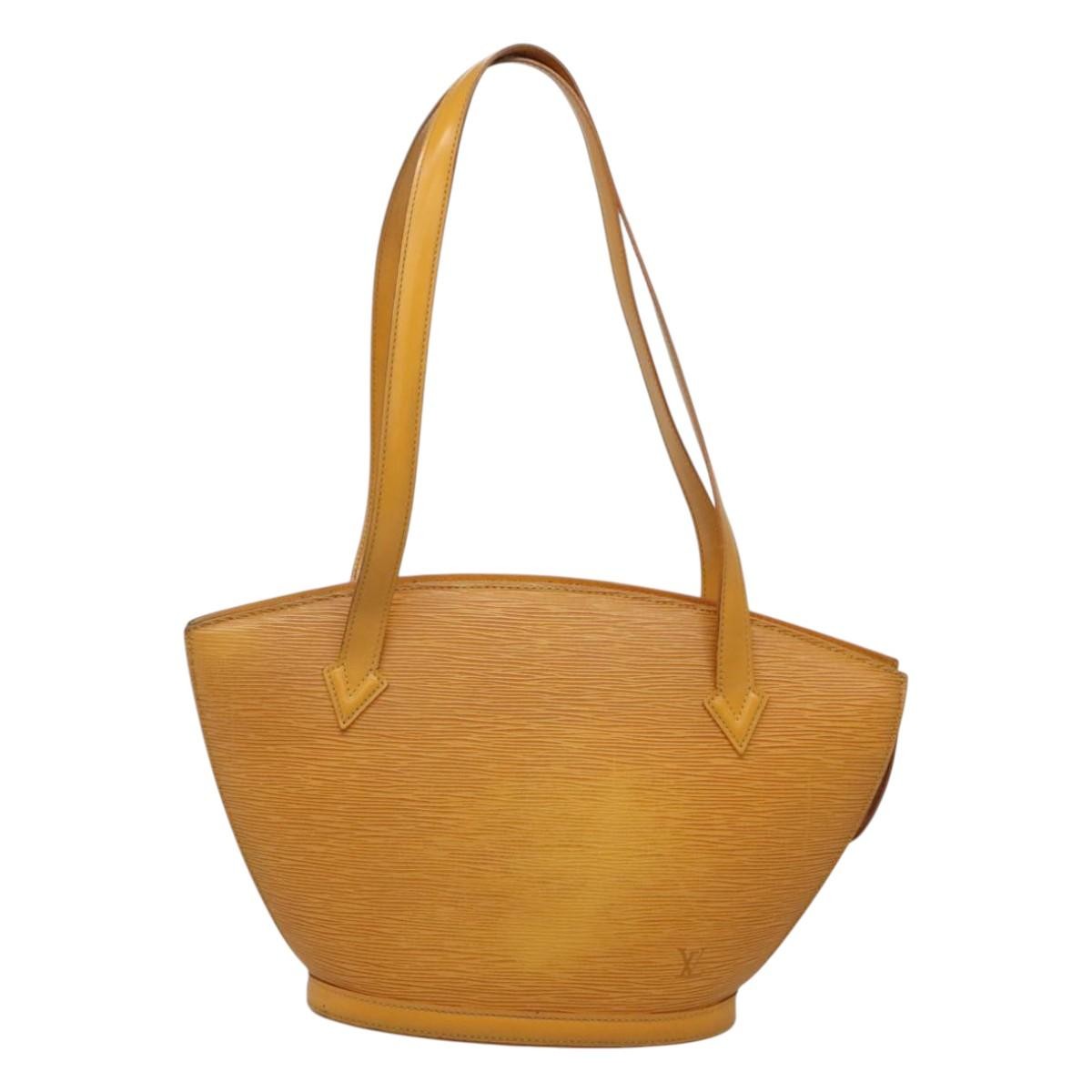 Louis Vuitton Saint Jacques Handbag Epi Leather Yellow Leather Shoulder Bag