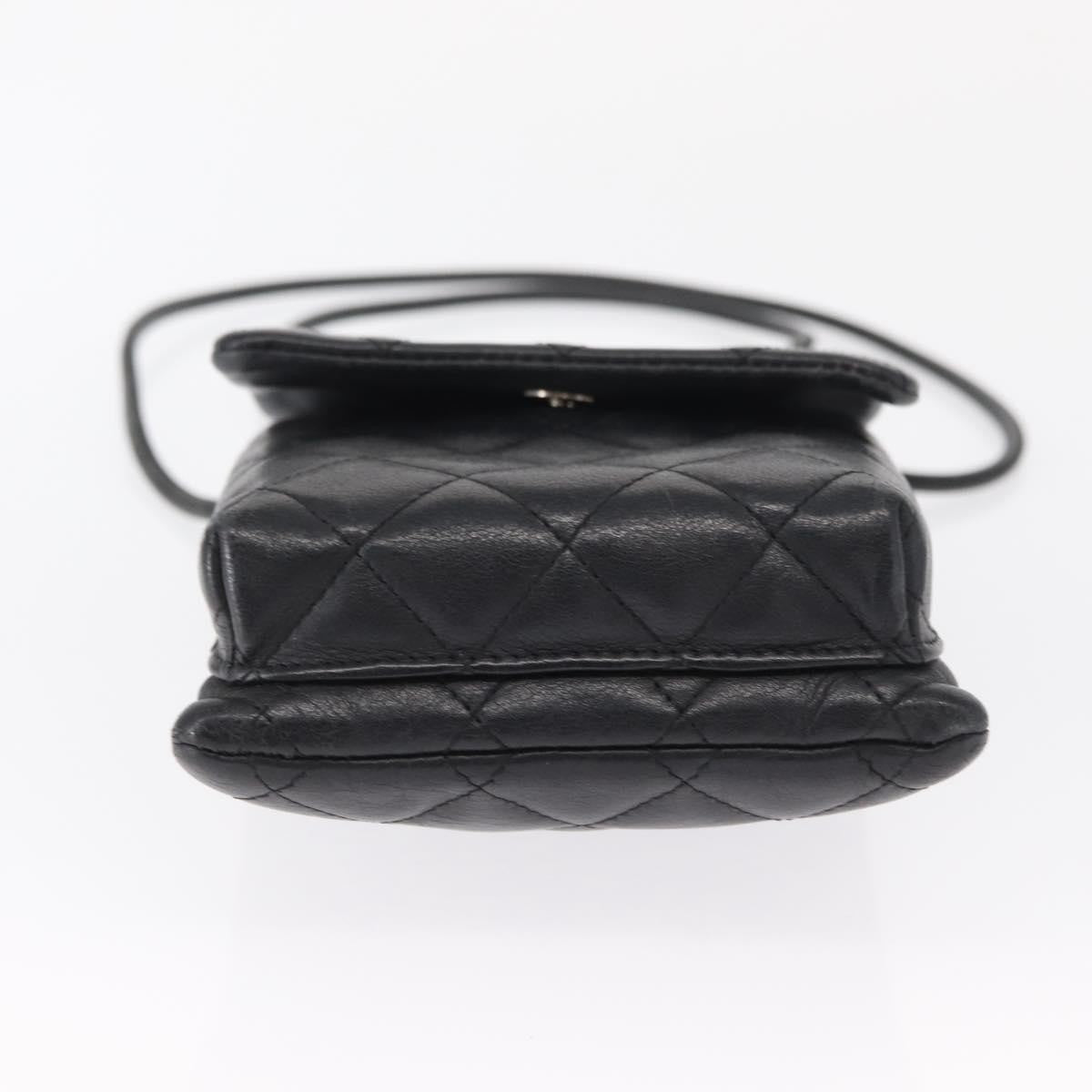 Chanel Cambon Flap Crossbody Bag Quilted Lambskin Silver Leather Shoulder Bag Bag