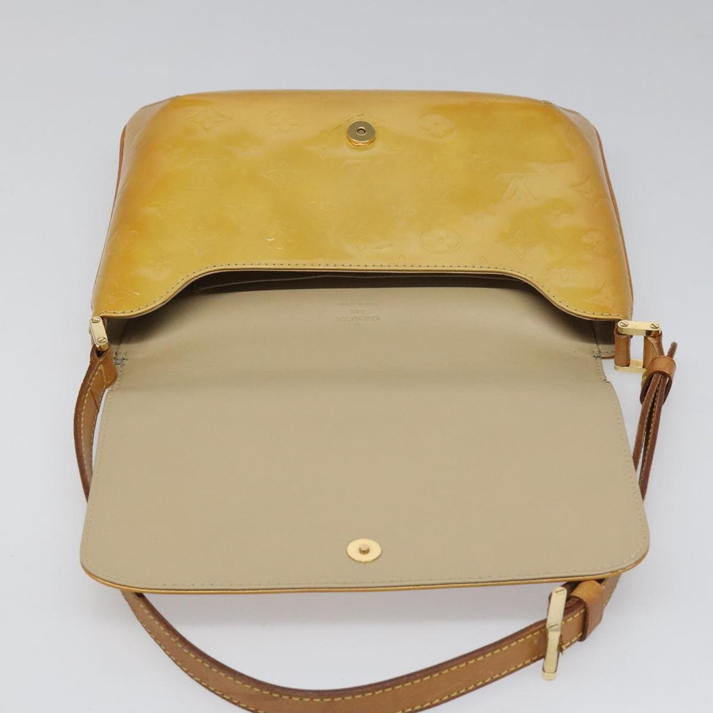 Louis Vuitton Thompson Street Handbag Monogram Vernis Beige Patent_Leather Bag