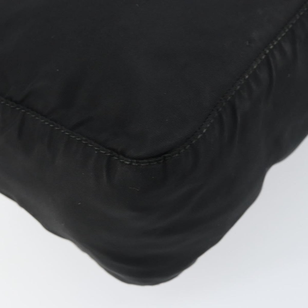 Prada Front Zip Messenger Bag Tessuto Black Nylon Shoulder Bag Bag