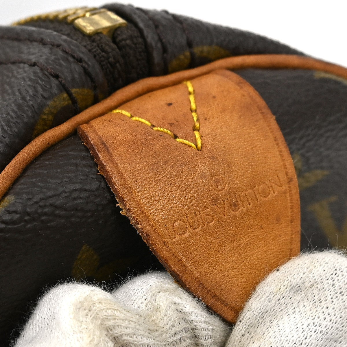 Louis Vuitton Keepall Bag Monogram Canvas Brown Canvas Travel Bag