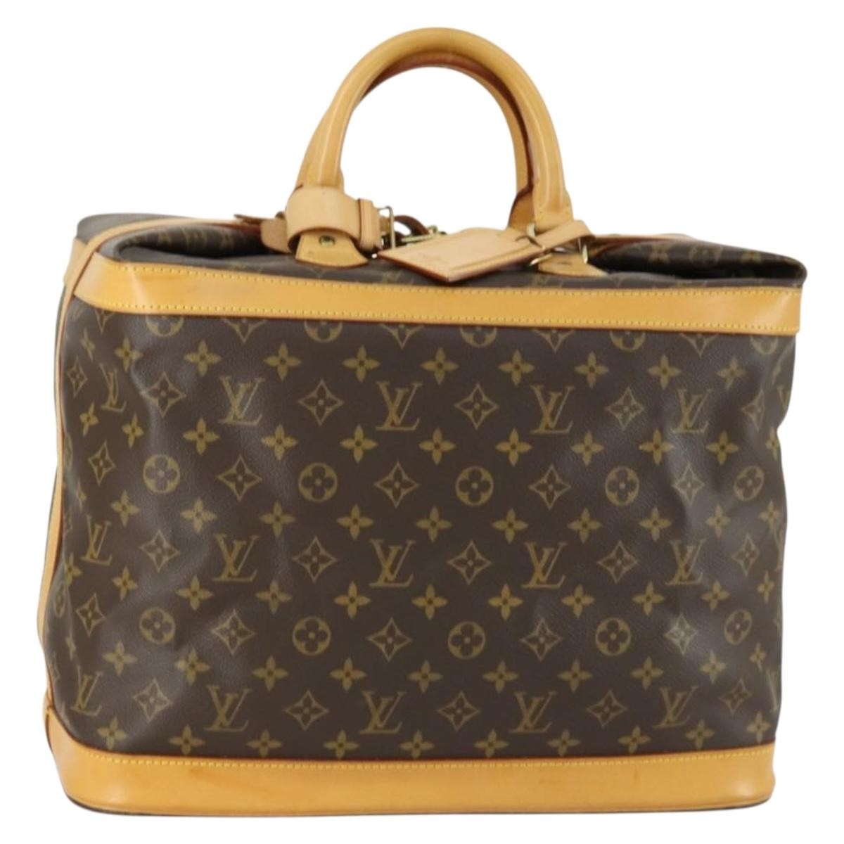 Louis Vuitton Cruiser Handbag Monogram Canvas Brown Canvas Travel Bag