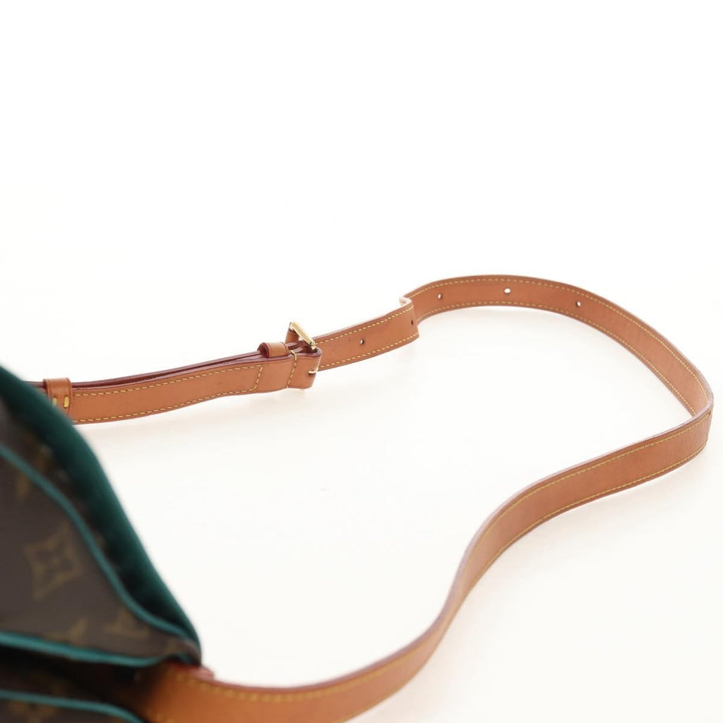Louis Vuitton Flore Saumur Handbag Perforated Monogram Canvas Brown Canvas Shoulder Bag