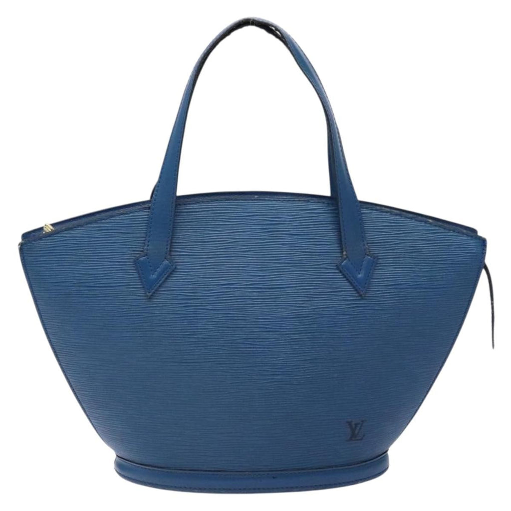 Louis Vuitton Saint Jacques Handbag Epi Leather Blue Leather Shoulder Bag