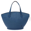 Louis Vuitton Saint Jacques Handbag Epi Leather Blue Leather Shoulder Bag