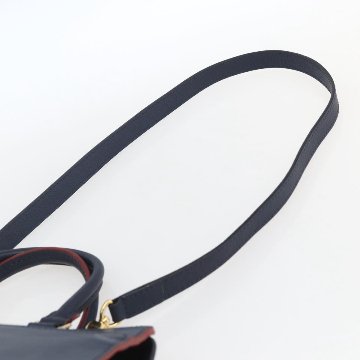 Louis Vuitton Vaneau Handbag Epi Leather Blue Leather Handbag