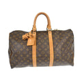 Louis Vuitton Keepall Bag Monogram Canvas Brown Canvas Travel Bag
