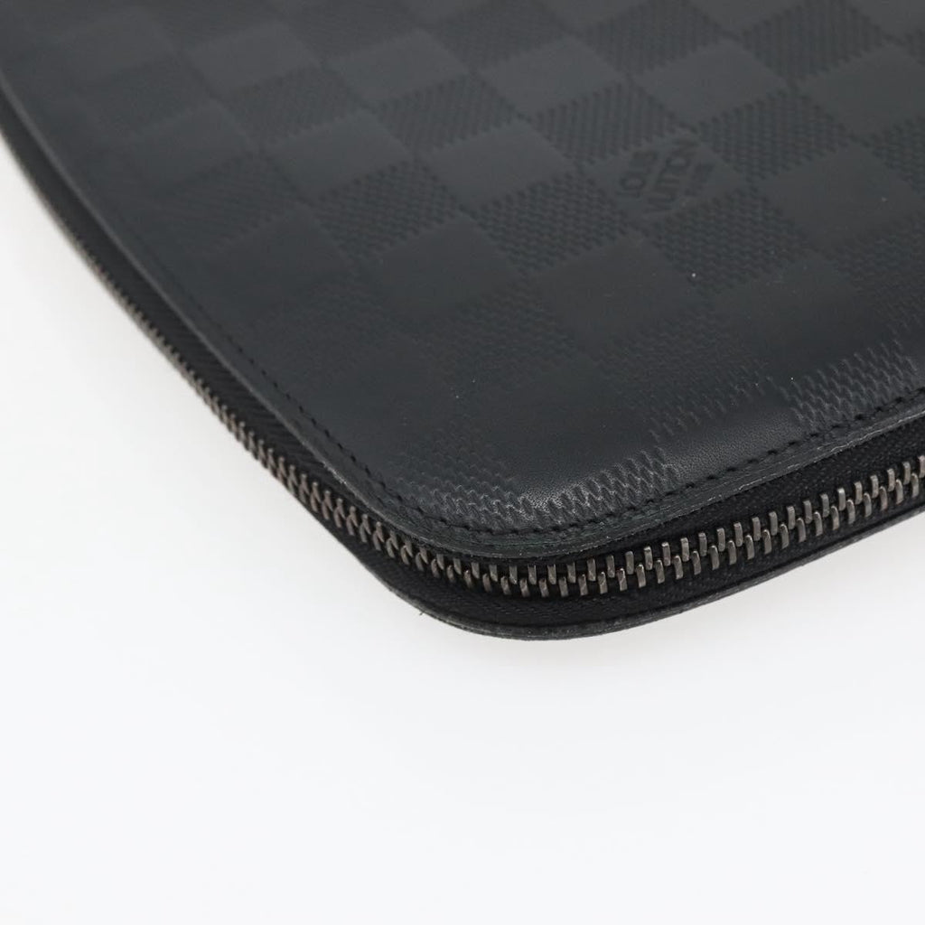 Louis Vuitton Organiser Atholl Leather Black Leather Bag