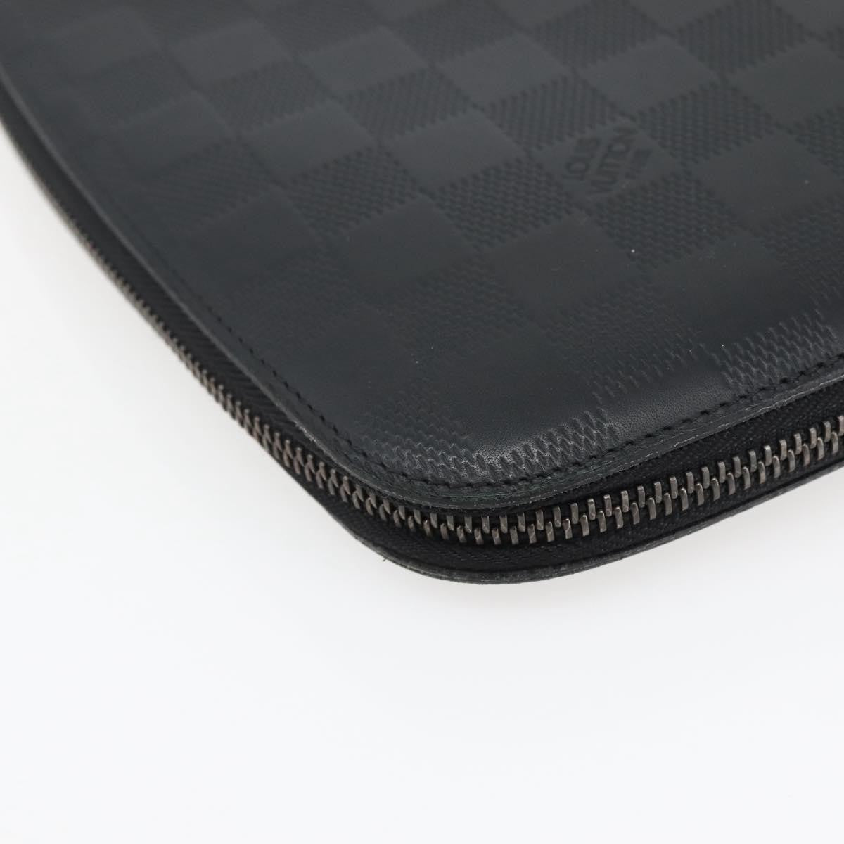 Louis Vuitton Organiser Atholl Leather Black Leather Bag