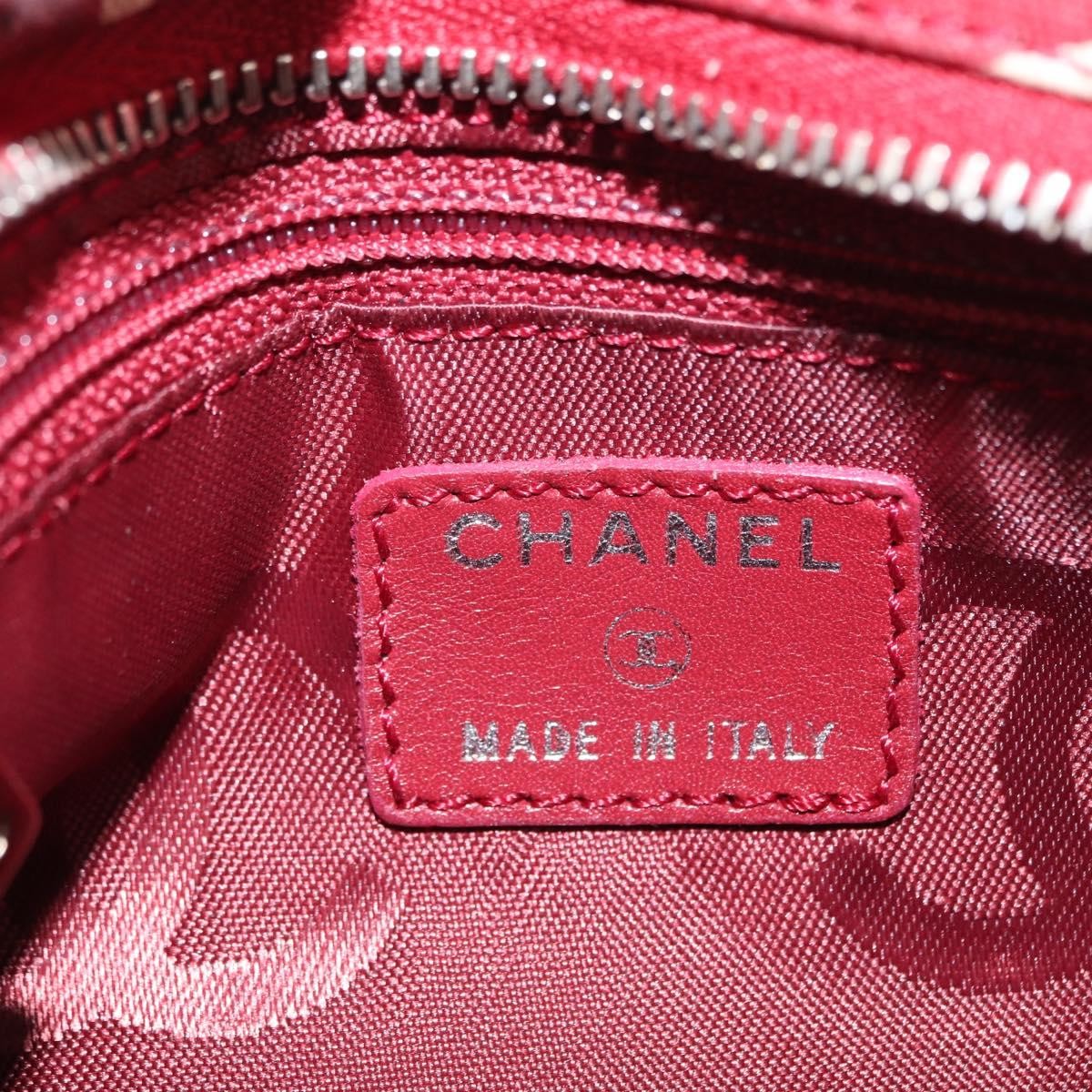 Chanel 31 Rue Cambon Clutch Canvas Red Canvas Clutche & Pouche Bag
