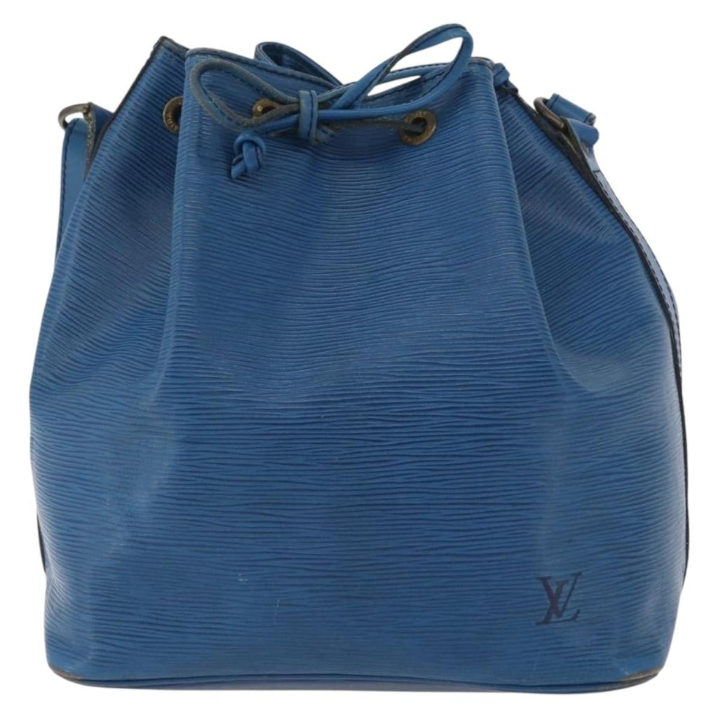 Louis Vuitton Petit Noe Nm Handbag Epi Leather Blue Leather Shoulder Bag