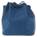 Louis Vuitton Petit Noe Nm Handbag Epi Leather Blue Leather Shoulder Bag