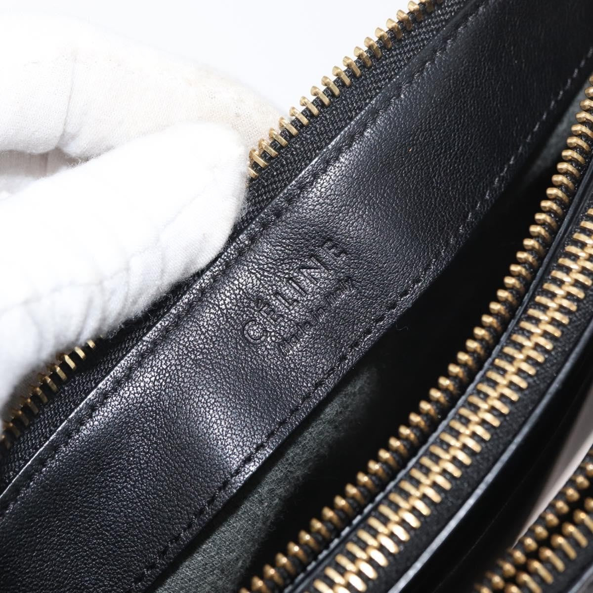 Celine Trio Crossbody Bag Leather Black Leather Shoulder Bag Bag