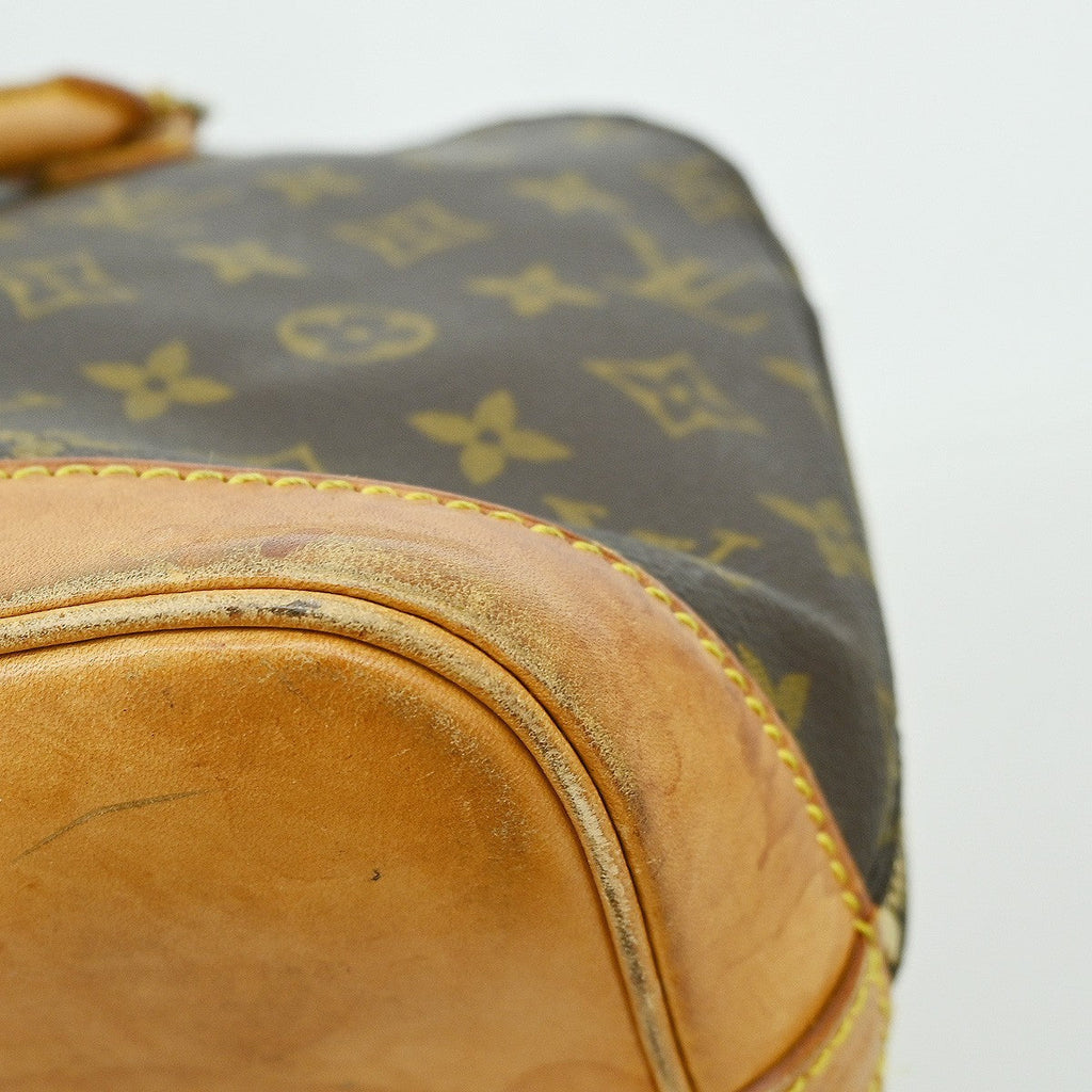 Louis Vuitton Alma Handbag Monogram Canvas Brown Canvas Handbag