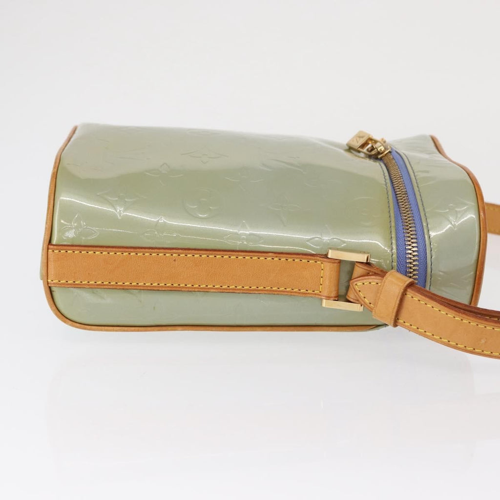 Louis Vuitton Sullivan Handbag Monogram Vernis Gray Patent_Leather Shoulder Bag