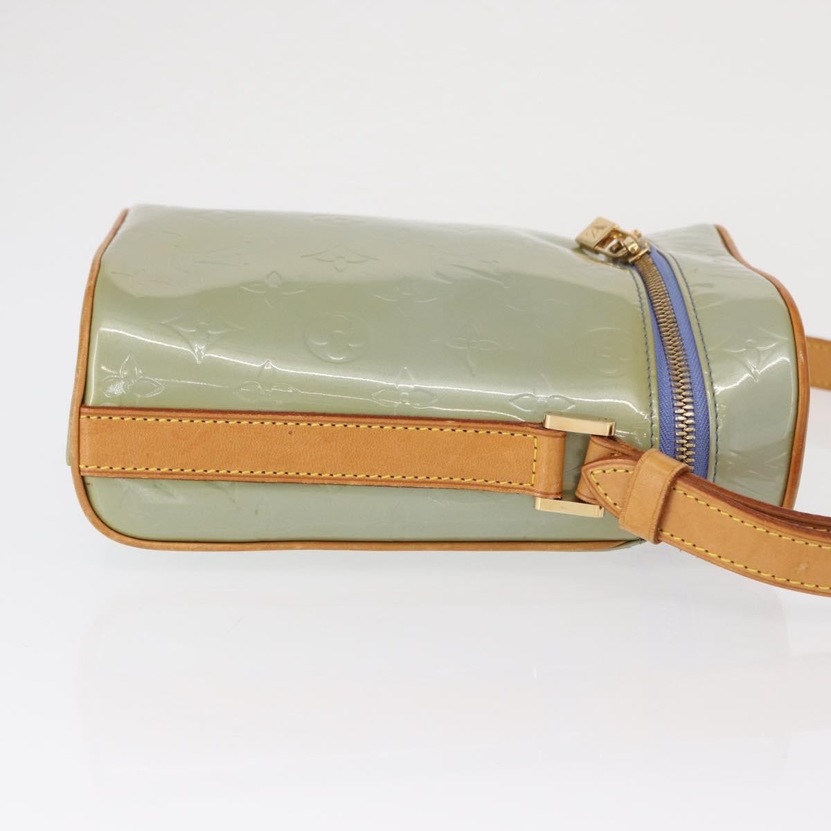 Louis Vuitton Sullivan Handbag Monogram Vernis Gray Patent_Leather Shoulder Bag