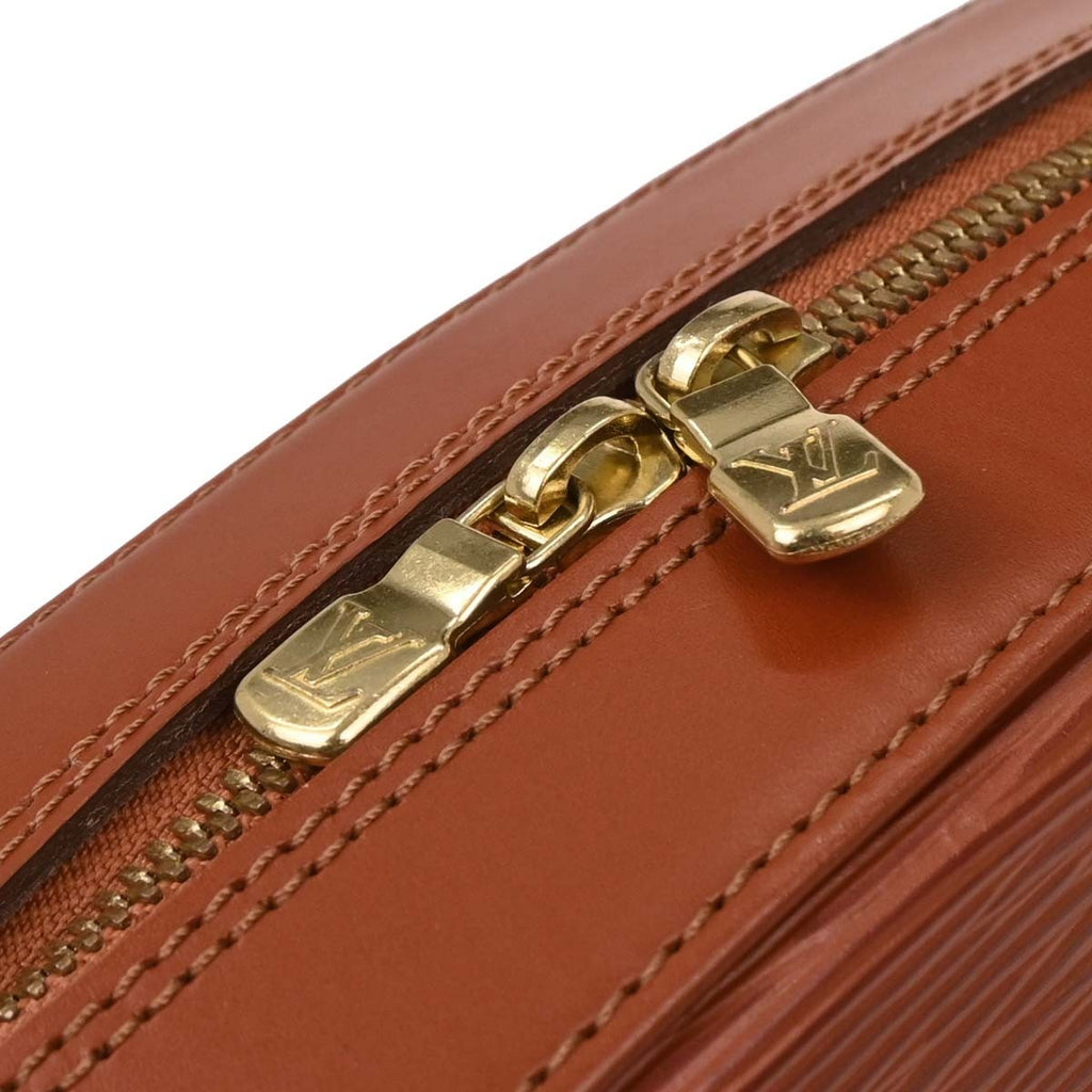 Louis Vuitton Sablons Handbag Epi Leather Brown Leather Handbag