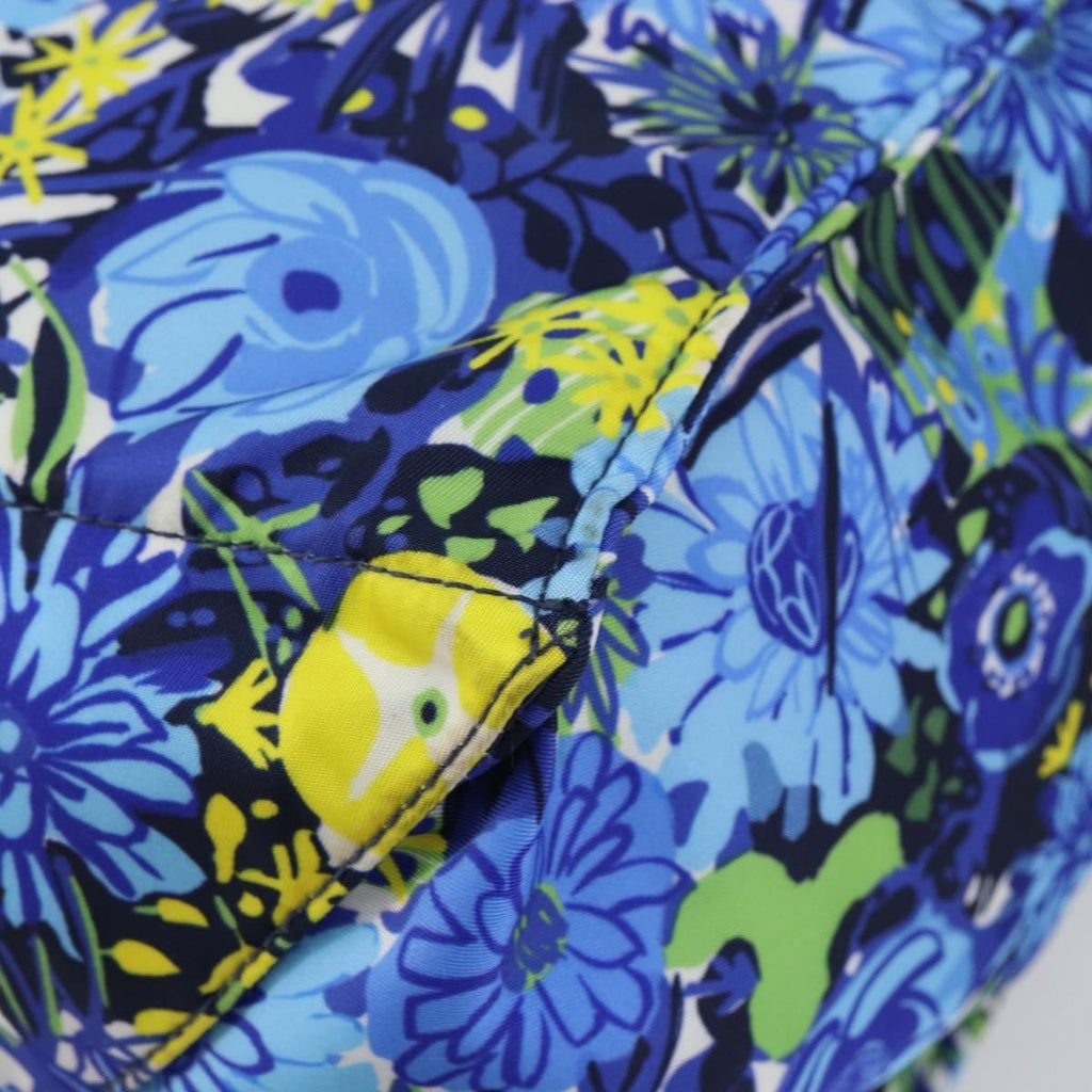 Prada Floreal Tote Printed Tessuto Blue Nylon Tote Bag Bag