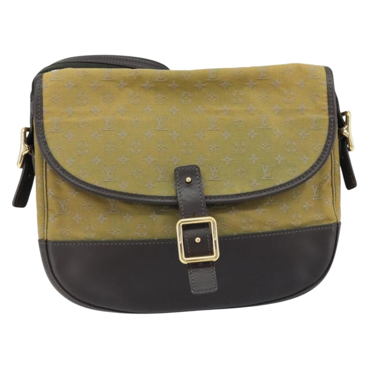 Louis Vuitton Marjorie Handbag Mini Lin Khaki Canvas Shoulder Bag