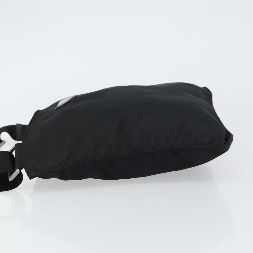 Prada Flat Messenger Bag Tessuto Black Nylon Shoulder Bag Bag