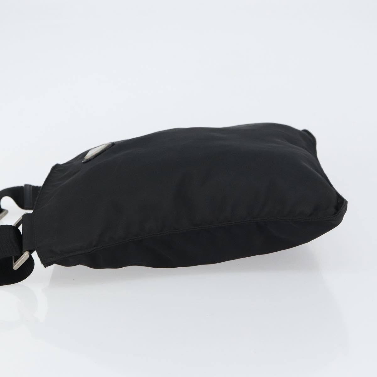 Prada Flat Messenger Bag Tessuto Black Nylon Shoulder Bag Bag