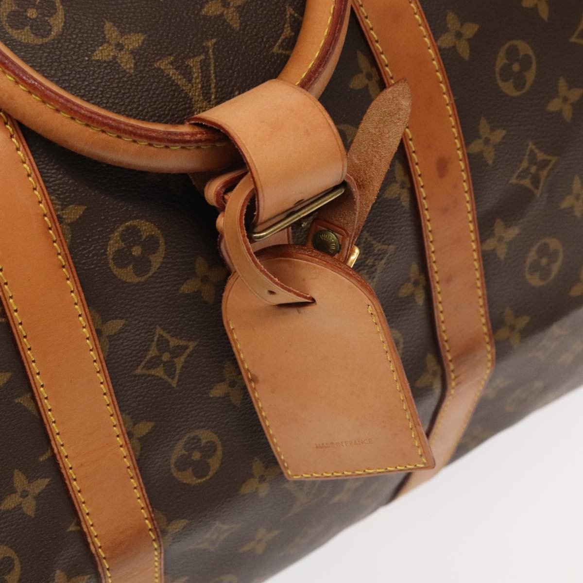 Louis Vuitton Keepall Bag Monogram Canvas Brown Canvas Travel Bag