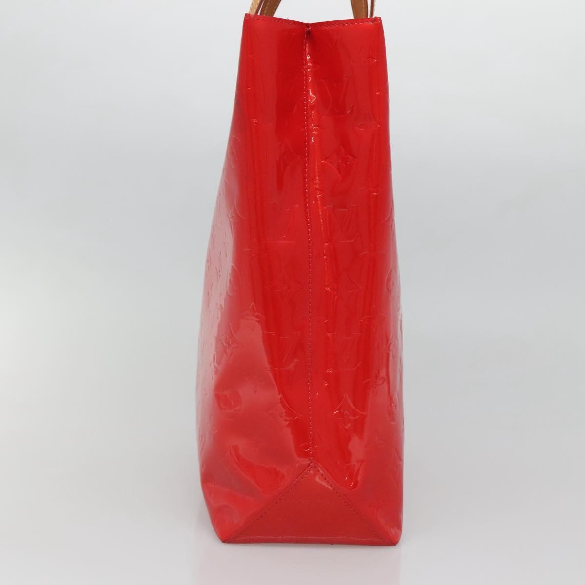 Louis Vuitton Reade Handbag Monogram Vernis Red Patent_Leather Handbag