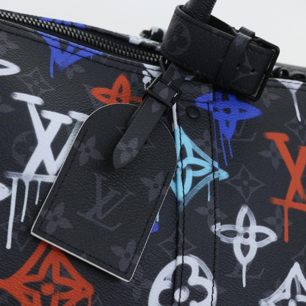 Louis Vuitton Keepall Bandouliere Bag Graffiti Monogram Eclipse Canvas Multicolour Canvas Bag