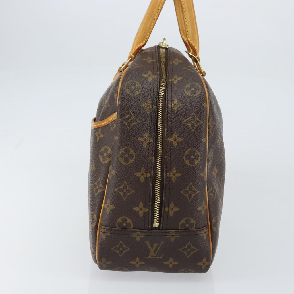 Louis Vuitton Deauville Handbag Monogram Canvas Brown Canvas Handbag