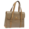 Celine Vintage Macadam Handbag Canvas And Leather Beige Canvas Handbag