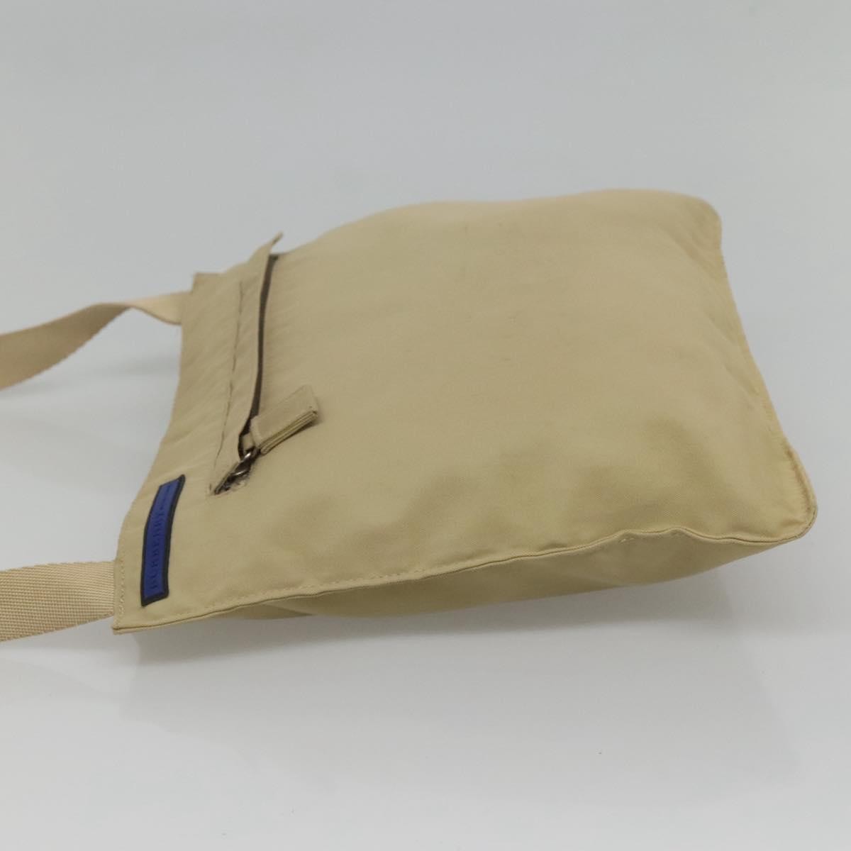 Burberry Blue Label Shoulder Bag Nylon Beige Nylon Shoulder Bag