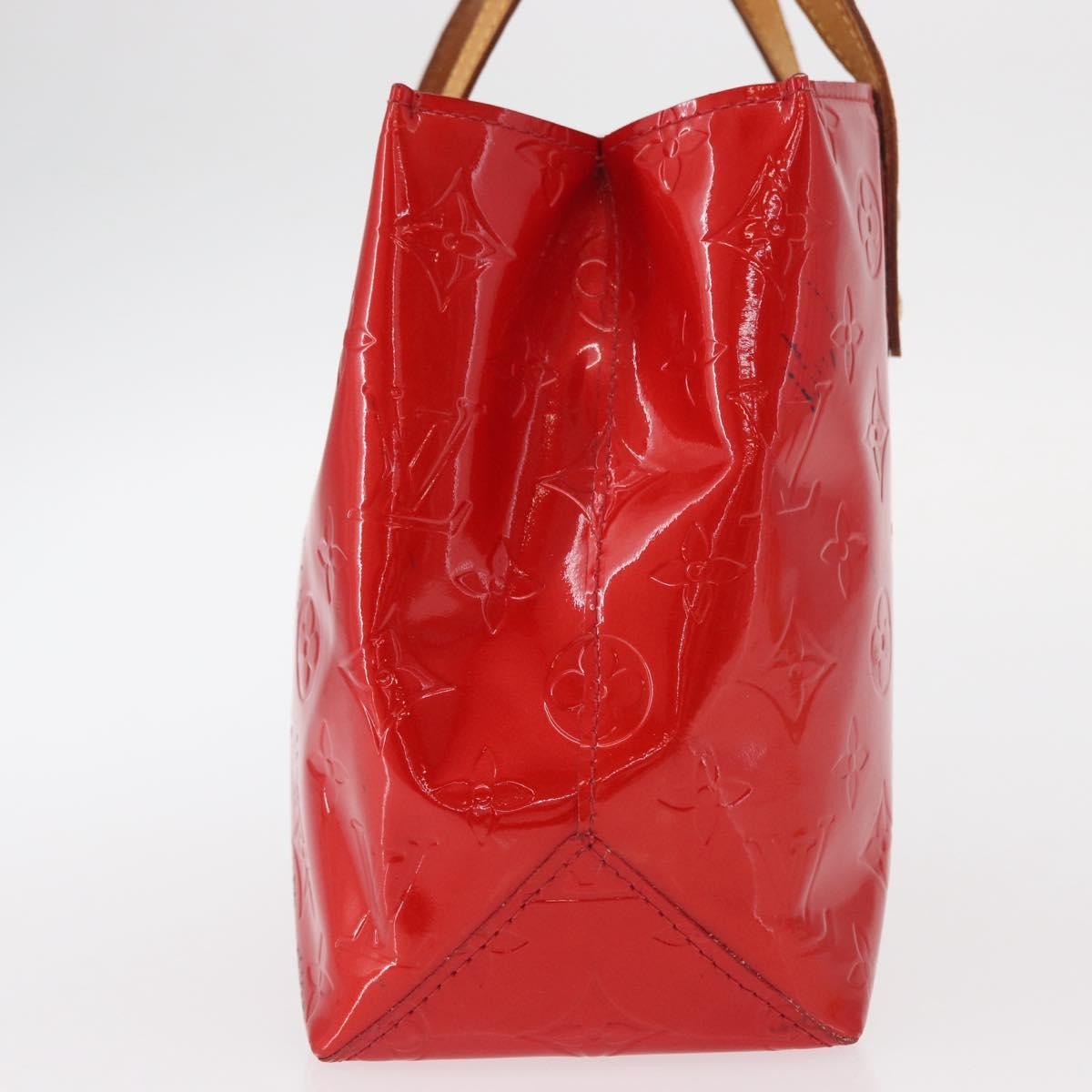 Louis Vuitton Reade Handbag Monogram Vernis Red Patent_Leather Handbag