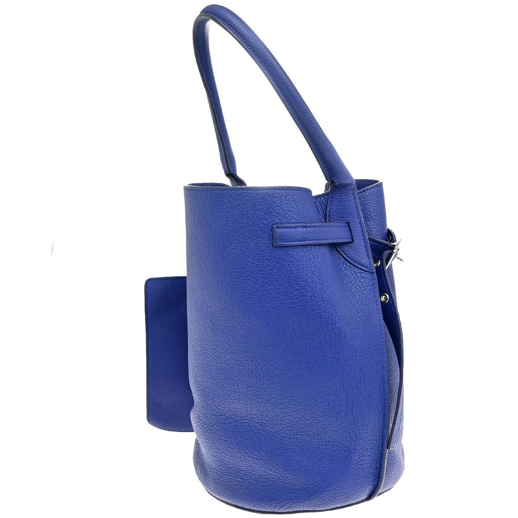 Celine Big Bag Bucket Leather Blue Leather Handbag