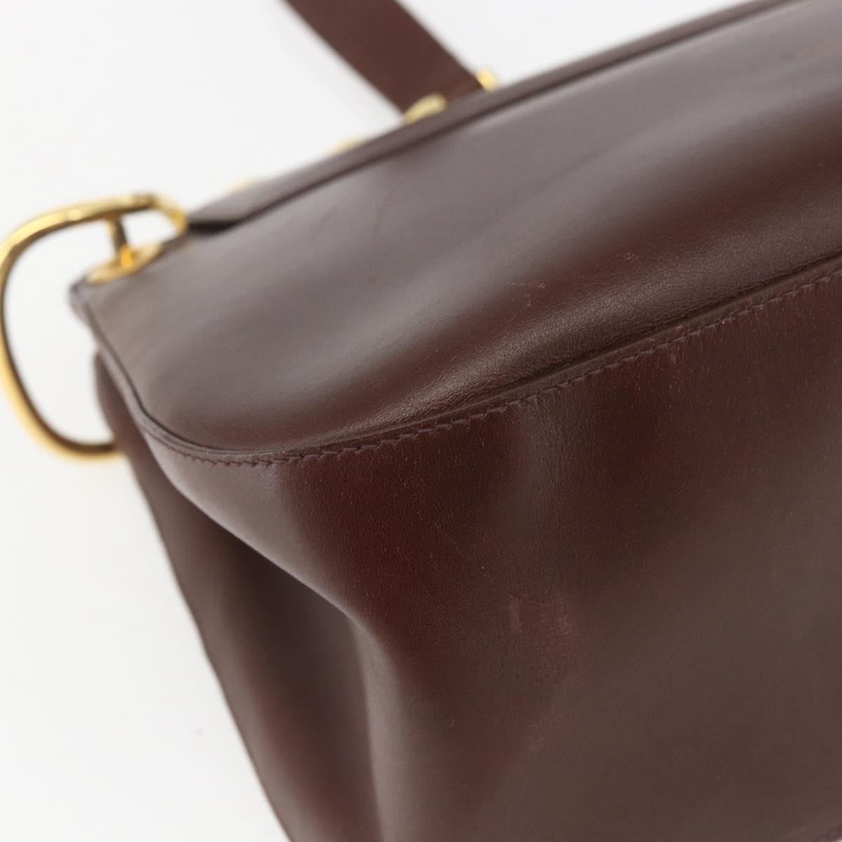 Prada Vintage Shoulder Bag Leather Brown Leather Shoulder Bag Bag