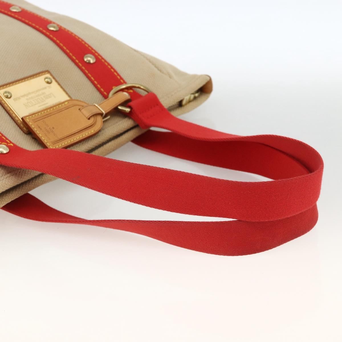 Louis Vuitton Antigua Tote Canvas Beige Canvas Tote Bag