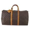 Louis Vuitton Keepall Bag Monogram Canvas Brown Canvas Travel Bag