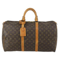 Louis Vuitton Keepall Bag Monogram Canvas Brown Canvas Travel Bag