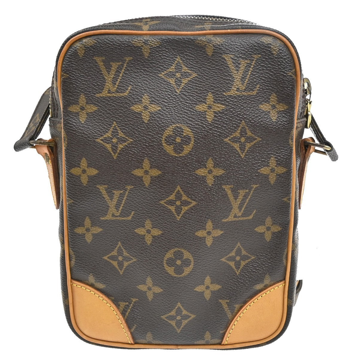 Louis Vuitton Danube Handbag Monogram Canvas Brown Canvas Shoulder Bag