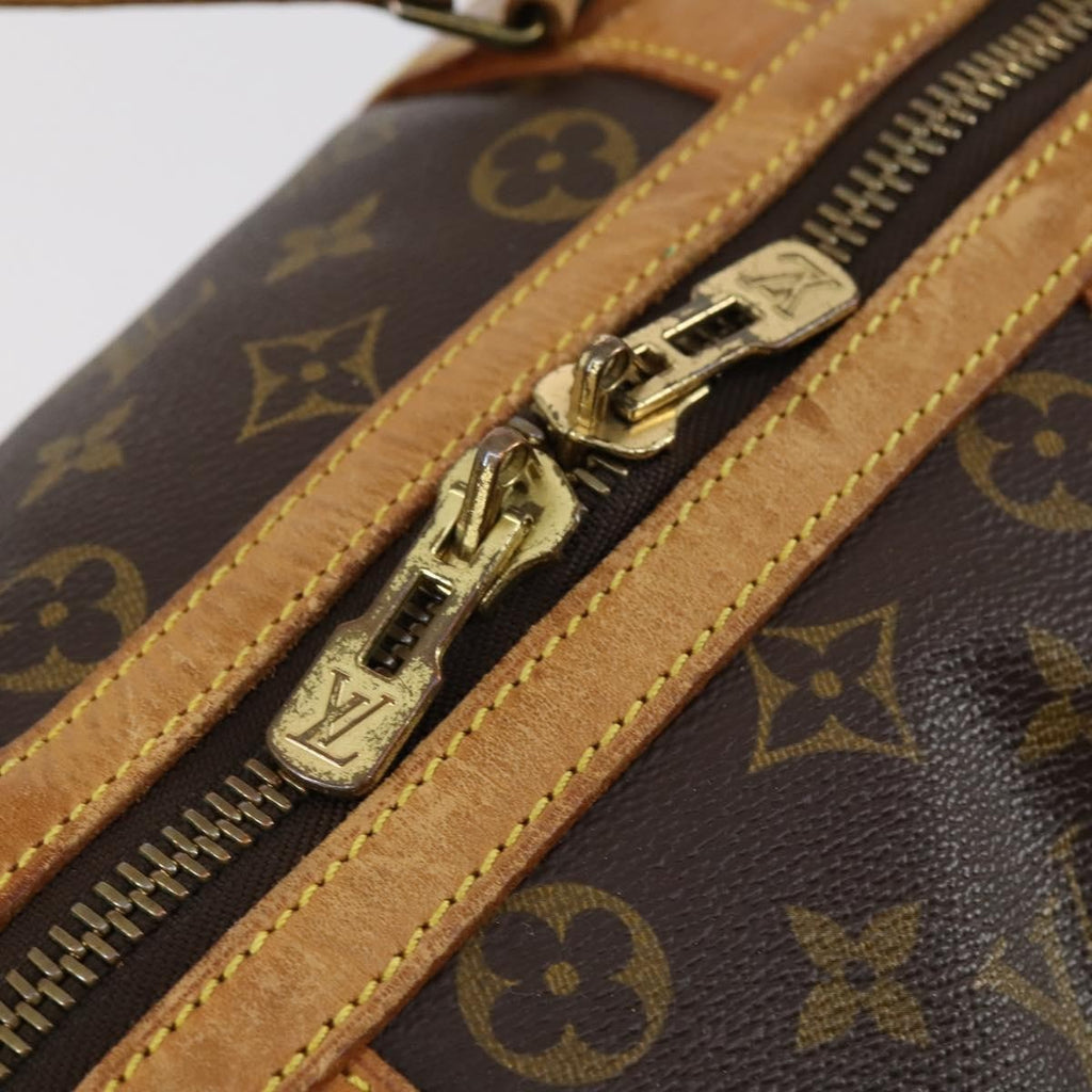 Louis Vuitton Sac Souple Handbag Monogram Canvas Brown Canvas Travel Bag