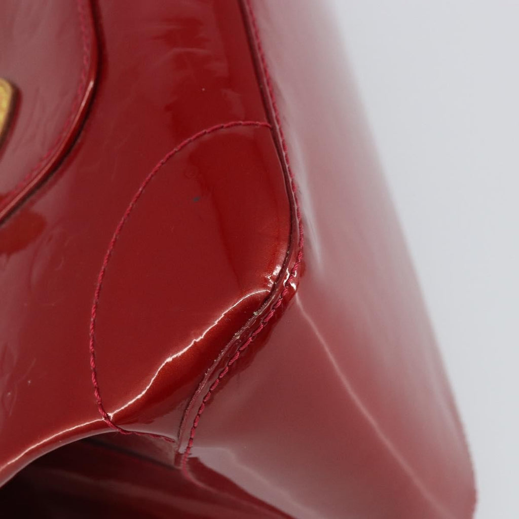 Louis Vuitton Rosewood Avenue Handbag Monogram Vernis Red Patent_Leather Handbag