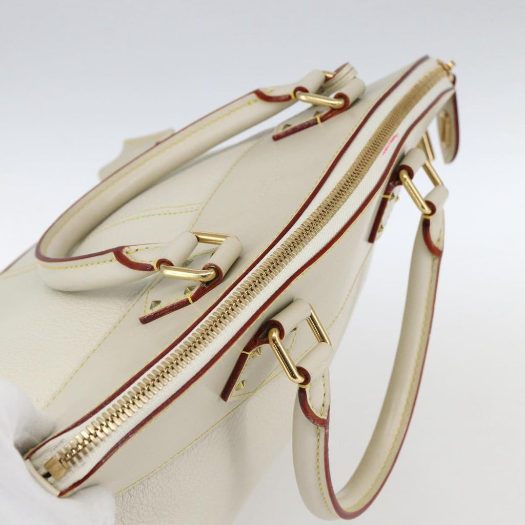 Louis Vuitton Suhali Lockit Handbag Leather White Leather Handbag